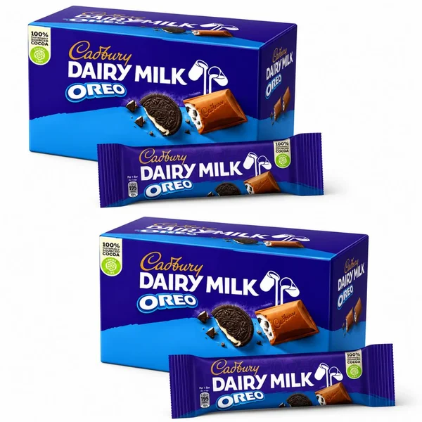 Cadbury Dairy Milk OREO Chocolate with Vanilla Crunch (2x12pk) – 35g x24